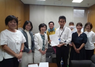 情緒支援学級に関する予算要望書を提出