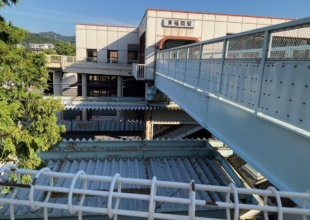 東福間駅でニュース配布　　２０２４，８，２６